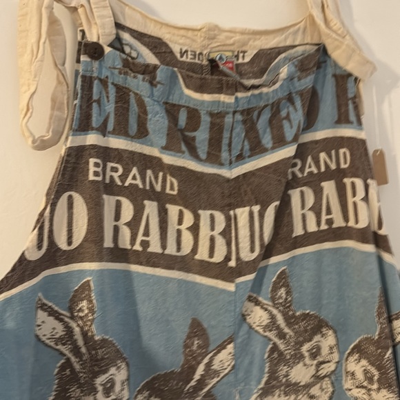 #Boho Overalls in Bunny vintage inspired print - Picture 11 of 13